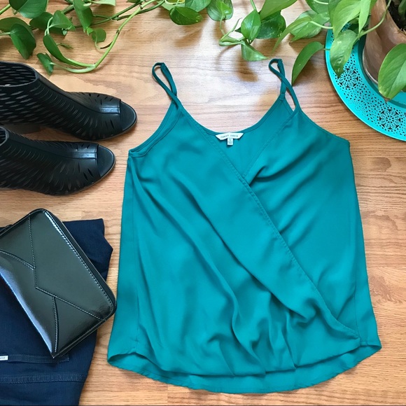 Naked Zebra Tops - Dressy Kelly Green Camisole Tank by Naked Zebra